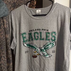 Gildan Gray Philadelphia Eagles T-Shirt